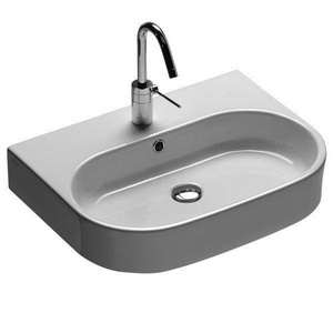 Раковина 60х45см, подвесная, с 1 отв. д/смес., с переливом, (без креплен.YR47),  ZZ Hatria Area Y0UH