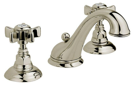 Смеситель для раковины на 3 отв., (цв.блестящий никель, ручки Dames Anglaises), Nicolazzi ZZ Nicolazzi Classica 1408 NL 18