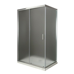 Душевой уголок 1000(987-1000)х800(787-800)хh1850мм, прямоуг., правый/левый, (стекло матовое 5/4мм, фурн.цв.хром), Uno ZZ