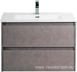 База под раковину подвесная с двумя выдвижными ящиками, 705х395хh500мм, (без раковины арт.BB700/390ETL), (цв.Pietra Grigio), Kraft ZZ