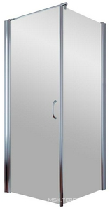 Душевое ограждение , 80*80*1900 мм, левая, профиль хром глянцевый, стекло сатин, БЕЗ поддона ZZ Vegas Glass EP-Fis EP-Fis 0080 08 10 лев.