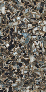 Керамогранит для пола и стены Ariostea Ultra Agata Agata Black Lucidato (Shiny) 6 mm 150x300 UA6L300611