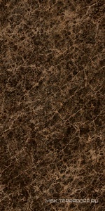 Керамогранит для пола и стены Ariostea Ultra Marmi Dark Emperador Lucidato (Shiny) 6 mm 150x300 ARAA100U010A2