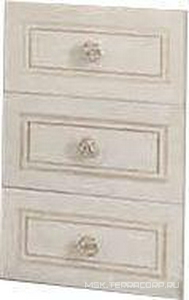 Шкаф дополн. для тумбы под раковину, 25,2х47см, 3 выдв. ящика, с внутр. ткан. обивкой, ручки цв. хром,  ZZ Labor Legno Hermitage HE 0/9СС ARGV