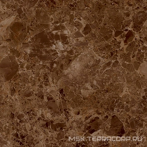 Керамогранит для пола и стены Гранитея Киреты Kirety Braun G244/ коричневый полированный 60x60 G244PR