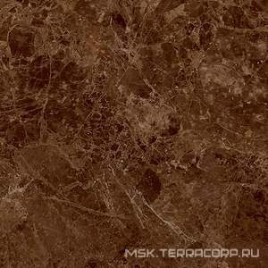 Керамогранит для пола и стены Гранитея Киреты Kirety Braun G244/ коричневый полированный 60x60 G244PR
