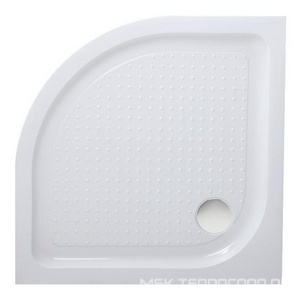 Поддон д/д 850х850h150мм, 1/4 круга R550мм, отв.слива 90мм,(сифон крышка цв.хром, мет каркас, ножки в компл.),акрил цв.белый,BelBagno ZZ BelBagno Универсал TRAY-BB-R-85-550-15-W