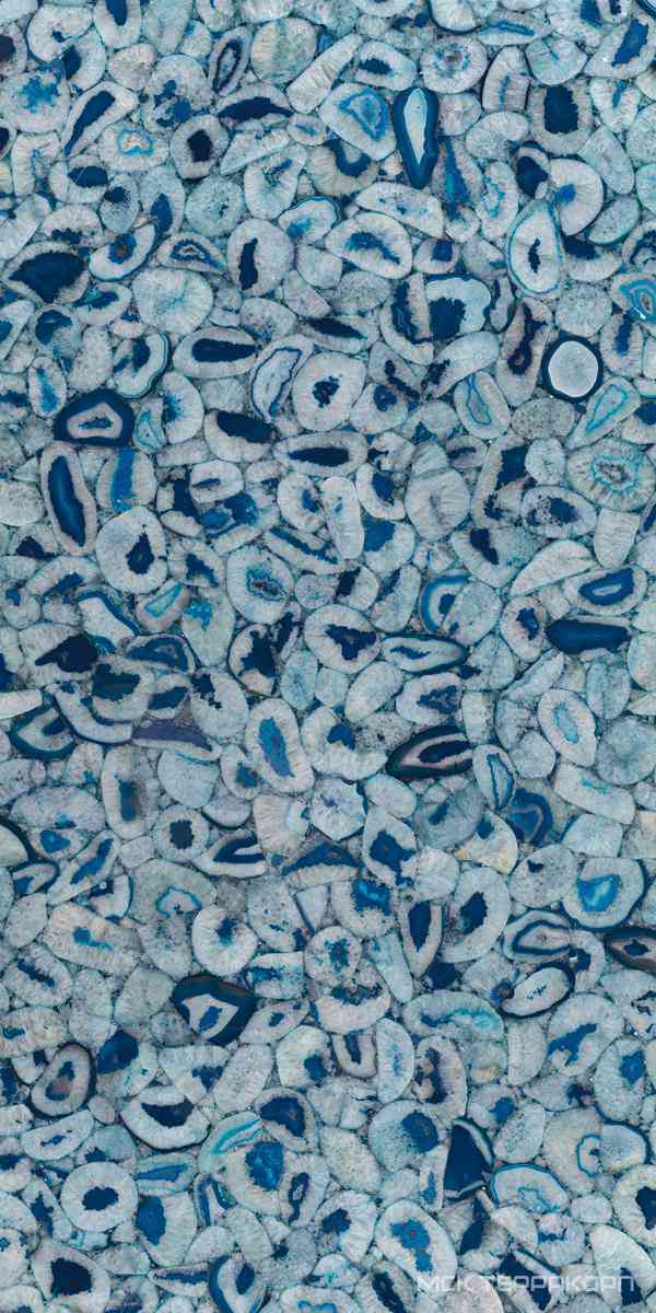 Agata Blu Lucidato (Shiny) 6 mm XX 150x300