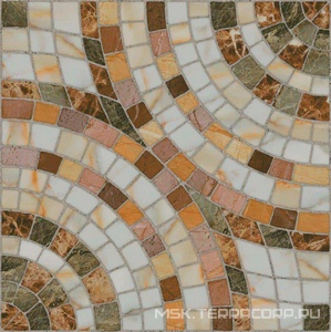 Керамогранит для пола М-Квадрат бремен Керамогранит  Мрамор  45x45 Коричневый 739661