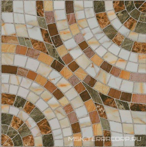 Керамогранит для пола М-Квадрат бремен Керамогранит  Мрамор  45x45 Коричневый 739661