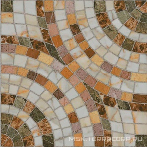 Керамогранит для пола М-Квадрат бремен Керамогранит  Мрамор  45x45 Коричневый 739661