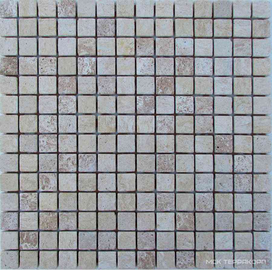 Мозаика из камня на сетке Т20-204-20Т ZZ |30.5x30.5