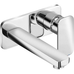 Смеситель для раковины однорычажный встраив. в стену на 2 отверстия, излив 182 мм, внеш.часть (БЕЗ внутр.арт.38243 ),цв.хром XX