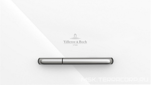 Клавиша двойного смыва (высококачественный пластик цв.белый, клавиши пластик цв.хром),  E300 ZZ Villeroy & Boch ViConnect 92216168