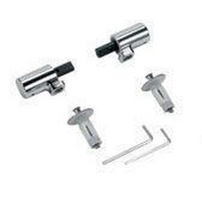 Петли (комплект 2шт.) для сиденья, для унитаза, с микролифтом, (цв.хром),  ZZ Hatria Sculture YXZ901