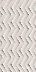 3D White Chev 30,5x56 Matt/3Д Вайт Шеврон 30,5x56 Матт