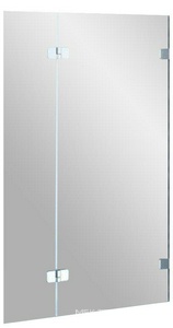 Шторка для ванны -100 R, двухэлементная, правая, фурнитура хром, стекло прозрачное ZZ Ravak BVS2 7UPA0A00Z1