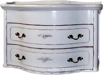 Тумба подвесная 103х54хh62см, (под раковину), с двумя выдв. ящиками, (цв.Avorio francese, ручки 4шт. цв.бронза), крепёж в комп., Armony ZZ