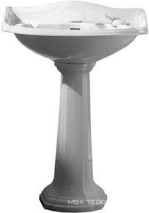 Раковина 65х50хh25см, с 1 отв. д смесителя,  ZZ Devon & Devon Oxford IBLG(1)FOXF