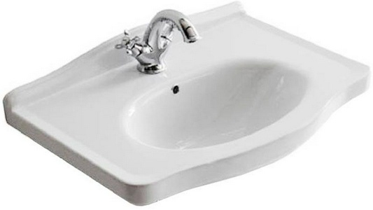 Раковина 65х44хh24см, с 3 отв.д/смесителя, (крепёж в копл.),  ZZ Galassia Ethos 8432