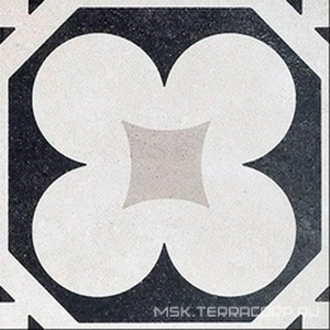 Декор Fioranese Cementine Black & White B&W 4 20x20 CBW20C4