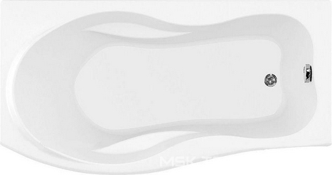 Акриловая ванна Aquanet Borneo 170x90 R с каркасом| 169x89x48