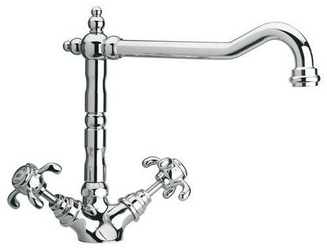 Смеситель Paini Ornellaia 87CR570BKM для кухонной мойки| 20x24x27