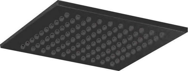 Душ верхний, стационарный, квадрат, 200х200мм, G 1/2, антикальц., (латунь цв.черный матовый), Cezares XX Cezares Универсал CZR-SP31-NOP