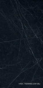 Керамогранит для пола и стены Ariostea Ultra Marmi Nero Marquinia Lev Silk 6 мм 150x300 UM6SK300547
