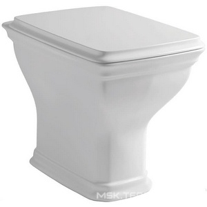 Унитаз напольный, пристенный 36х54см, без сиденья и бачка, горизонт.слив, крепёж в компл., (цв. белый), Civitas ZZ ArtСeram civitas CIV003 01; 00