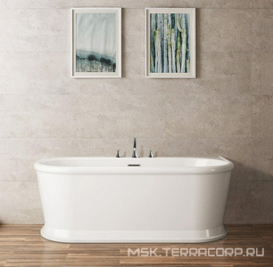 Ванна 1700x800xh600мм, акрил, отдельностоящая, слив-перелив цв.хром в комплекте, BelBagno ZZ BelBagno Универсал BB408-1700-800