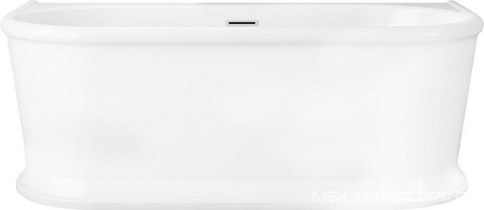 Ванна 1700x800xh600мм, акрил, отдельностоящая, слив-перелив цв.хром в комплекте, BelBagno ZZ BelBagno Универсал BB408-1700-800