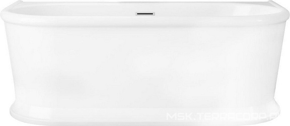 Ванна 1700x800xh600мм, акрил, отдельностоящая, слив-перелив цв.хром в комплекте, BelBagno ZZ