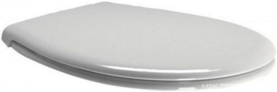 Сиденье для унитаза, с микролифтом, (цв.белый, петли цв.хром),  ZZ GSI Classic MSC87CN11