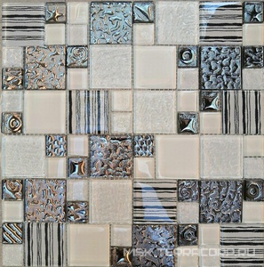 Мозаика Мозаика 2252 моно золото 23х23 XXZZ|30х30 Мастера Керамики Glass МС 2252