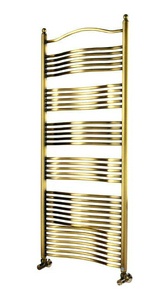 Полотенцесушитель 500хh757х92мм, подвод воды int.470мм, (ГВС, 8 bar, 298Вт), (БЕЗ вентитей, набора трубок, адаптеров Carlo Poletti), (цв.зол), ZZ Brandoni Sogno Sogno SB 050/075 Gold