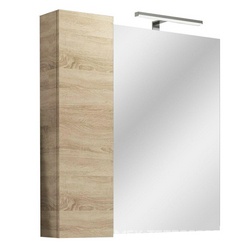 Зеркало-шкаф "Тромсе"-80 см, цв."дуб сонома" ZZ