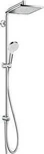 Душевая стойка с верхн.стац.душем d240мм и ручным душем, (цв.хром), Crometta E 240 1jet  ZZ Hansgrohe Showerpipe 27289000