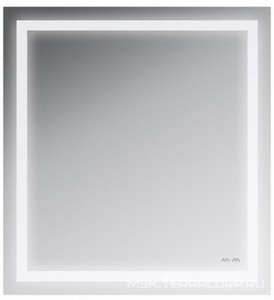 Зеркало , 65 см, с LED подсветкой по периметру AMPM Gem M91AMOX0651WG