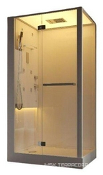 Душевая кабина с хамамом 120x80xh220см, установка в любой угол, с хромотерапией, аудио, 4г/м форсунки, 2,56кВт, (цв.белый/хром), Bali XX