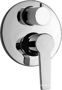 Смеситель для душа, встраиваемый в стену, (цв.хром),  ZZ Paini Le Mans 90CR6911