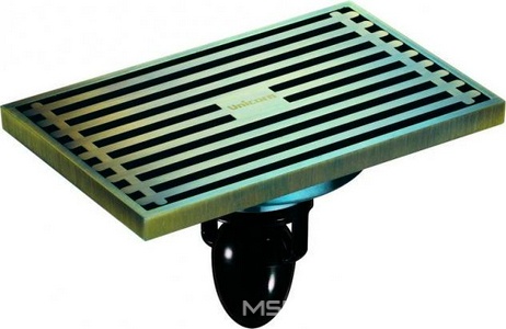 Трап сливной Magdrain, с декоративной решеткой, цв. бронза ZZ Magdrain F F03Q5-Q/354992