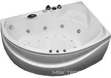 Ванна JAMAICA 160*100 правая,ГМ6, каскад+Излив А3, слив/перелив в компл., без панели XX