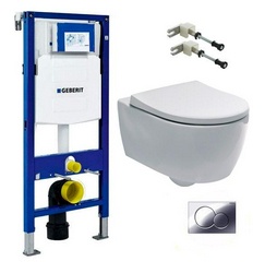 Комплект Инсталляция Geberit Duofix UP320 с кнопкой смыва| 53x35x33