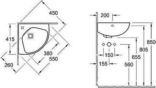 Поддон д/душа прямоуг.900х900хh18/100мм, сифон в комплекте, ножки, опора, уплотнитель в компл., (кварил, цв.белый глянц.),  ZZ Villeroy & Boch Squaro UDQ0910SQR1V-01