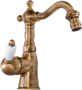 Смеситель для биде, с д/к, поворотный излив, (цв.бронза),  ZZ Gattoni Orta 2751/27V0