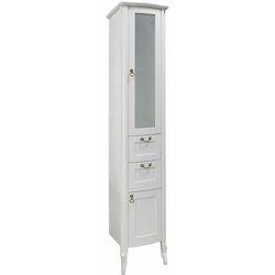 Пенал напольный Версаль 35*38*200 см, цвет слоновая кость ZZ