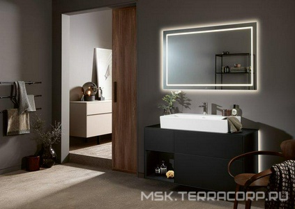 Зеркало 1200хh750х45мм, с LED подсветкой, БЕЗ пульта ДУ арт.G9990200, (крепёж в компл.),  ZZ Villeroy & Boch Finion G6001200