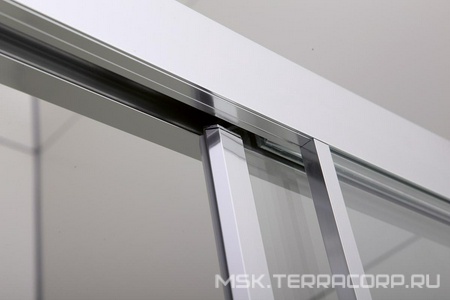 Душевой уголок 900(880-900)х900(880-900)хh1950мм, квадрат, две сдвижн.двери, (стекло прозр.6мм, фурн.цв.хром),  ZZ Cezares Comfort COMFORT-A-2-90-C-Cr