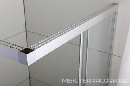 Душевой уголок 900(880-900)х900(880-900)хh1950мм, квадрат, две сдвижн.двери, (стекло прозр.6мм, фурн.цв.хром),  ZZ Cezares Comfort COMFORT-A-2-90-C-Cr